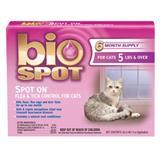 Bio Spot® Spot On® Flea & Tick Control for Cats 5 Lbs and Over-6 Pack A705