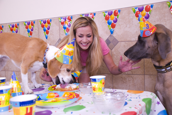 Everyone having fun at the party!