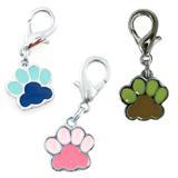Enamel Paw Collar Charms 64216e