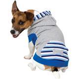 Fashion Pet™ Active Striped Hoodie Gray & Blue 671212b