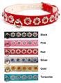 Collar Craft Star-lite Jeweled  Vinyl Dog Collar 2761E