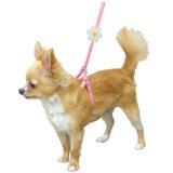 Coastal® Li'l Pals™ Daisy Adjustable Harness, Leash Combo Pink 35063