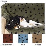 Plush Paw Fleece Blanket Throw for Furniture 43620b