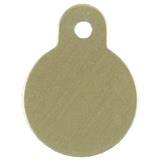 Personalized Small Round Gold Pet ID Tag 49695