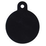 Personalized Large Round Black ID Tag 49696