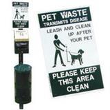 DOGIPOT® Pet Station With Lid Pets On Leash Sign 65151