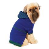 Fashion Pet™ Blue Striped Hoodie Sweater 651812b