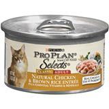 Purina® Pro Plan® Selects® Natural Chicken and Brown Rice Entrée for Adult Cats 3 oz. 98564
