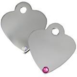 Personalized Small Heart Diva Pet Tags 4605e