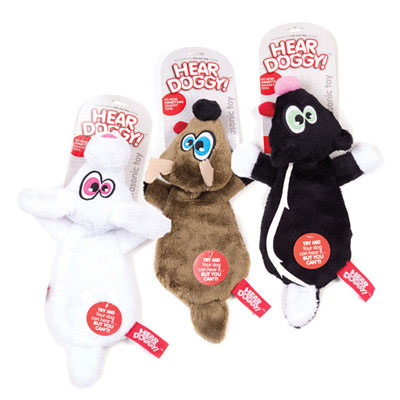 Hear Doggie™ Flat Dog Toy 58521b