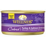 Wellness® Cubed Turkey & Salmon Entree Wet Cat Food 3 oz. 74987