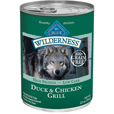 Blue Buffalo BLUE™ Wilderness™ Duck &amp; Chicken Grill Can Dog Food, 12.5 oz. 7820641