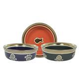Spot® Ritz Copper Rim Dishes for Cats 5" I000774b