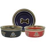Spot® Ritz Copper Rim Dishes I000776b