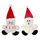 Naughty and Nice Fun Fleece Dog Toy I000817