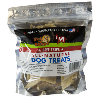 Pet 'N Shape Beef Tripe All-Natural Dog Treats 4 oz. I002761