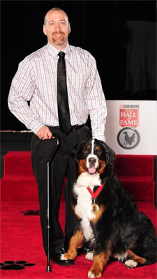 Bella and her owner were inducted into the Purina Animal Hall of Fame.