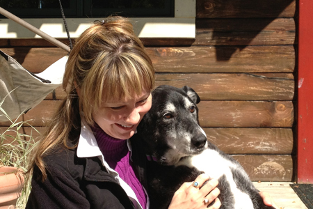 Boo and owner Lisa Edwards.