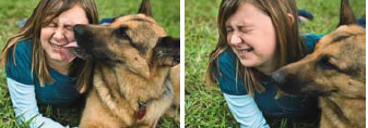 Hunter and her dog Diva.