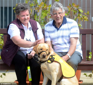 Dementia Dog Kaspa helps Ken and Glenys Will with everyday activities. (&copy;HEMEDIA)