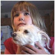 Maya and her dog Jack.