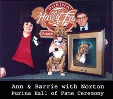 Norton and his owners.
