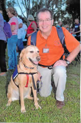 Charley and Tom DeCicco. (Photo from Therapy Dogs of South Florida)