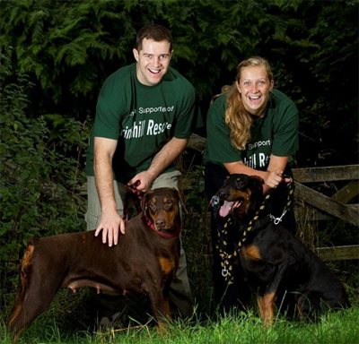 Sam and Emily Lewis with Star and Storm. &copy;newsteam