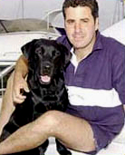 Todd and his owner Peter Loizou. (Photo: BBC News)