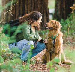 Grayson and her dog Cody.