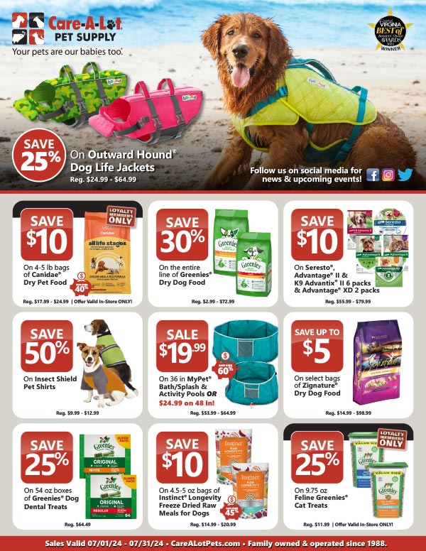 InStore Sales Flyer CareALot Pet Supply