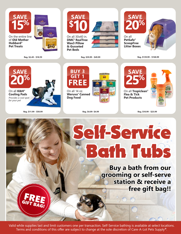 InStore Sales Flyer CareALot Pet Supply InStore Sales Flyer CareALot Pet Supply