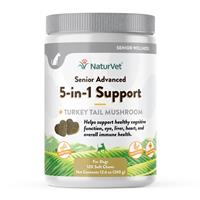NaturVet Senior 5 in 1 Support Soft Chew  120ct I025515