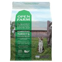Open Farms Homestead Turkey &amp; Chicken Dry Cat Food 4 lbs