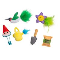 Outward Hound Garden Fur-Ends Cat Toy 5 pack I029802