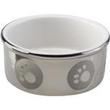 Pawprint Titanium Dog Dish 18025b