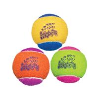 Kong Happy Birthday Tennis Balls With Squeakers Dog Toys 3 Pack 16260b