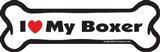 I Love My Boxer Dog Bone Magnet 7&quot; 19050135