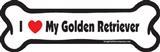 I Love My Golden Retriever Dog Bone Magnet 7&quot; 19050285
