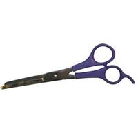 Aaronco 30 Tooth Thinner With Safety Tip &amp; Purple Comfort Grip Handles 6.5&quot; 28063b
