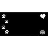 Granite Memorial Stone Dog 3/8 in x6 in x12 in