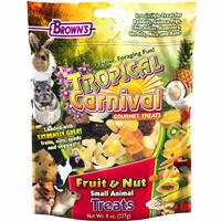 FM Brown&#39;s Tropical Carnival Fruit &amp; Nut Small Animal Treat 8 oz. Bag 5226