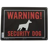 Warning! Security Dog Aluminum Sign 10 in. x 14 in. 848666