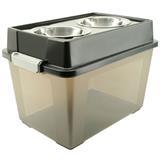 Iris&#174; Elevated Feeders with Airtight Storage 21.5&quot; x 14.25&quot; x 14.75&quot; 14184