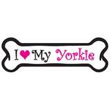 Dog Bone Magnet in Pink Yorkshire Terrier 29050570