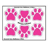 Mini Paw Magnets Set of 6 Pink 290542