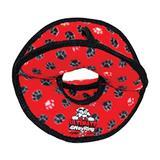 VIP Tuffy&#174; Ultimate 4WayRing Dog Toy Red Paws I001876