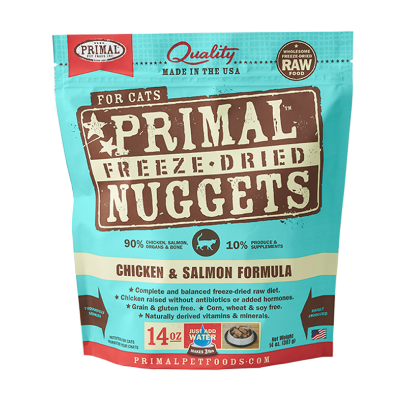 Primal Freeze-Dried Nuggets Chicken &amp; Salmon Formula Cat Food  I002833c