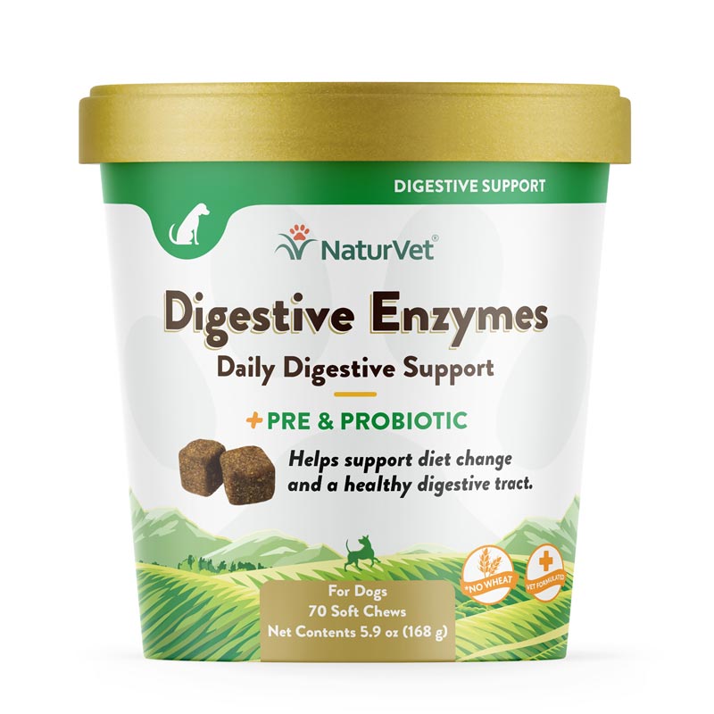 NaturVet&#174; Digestive Enzymes Plus Probiotic Soft Chew for Dogs I007834