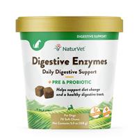 NaturVet&#174; Digestive Enzymes Plus Probiotic Soft Chew for Dogs I007834